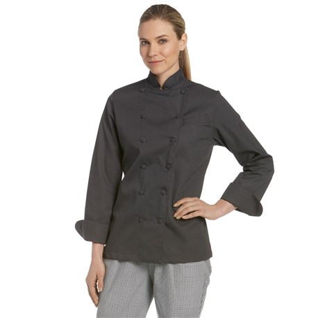 Women's Classic Executive Chef Coat (CW5695) - Graphite | Chefwear